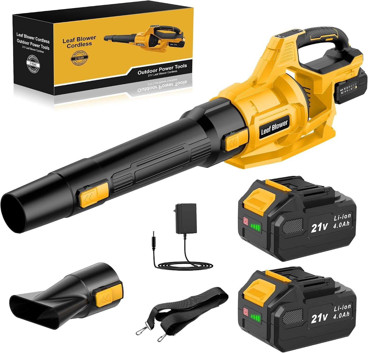 Jygmpro soplador de hojas a batería 21 V
