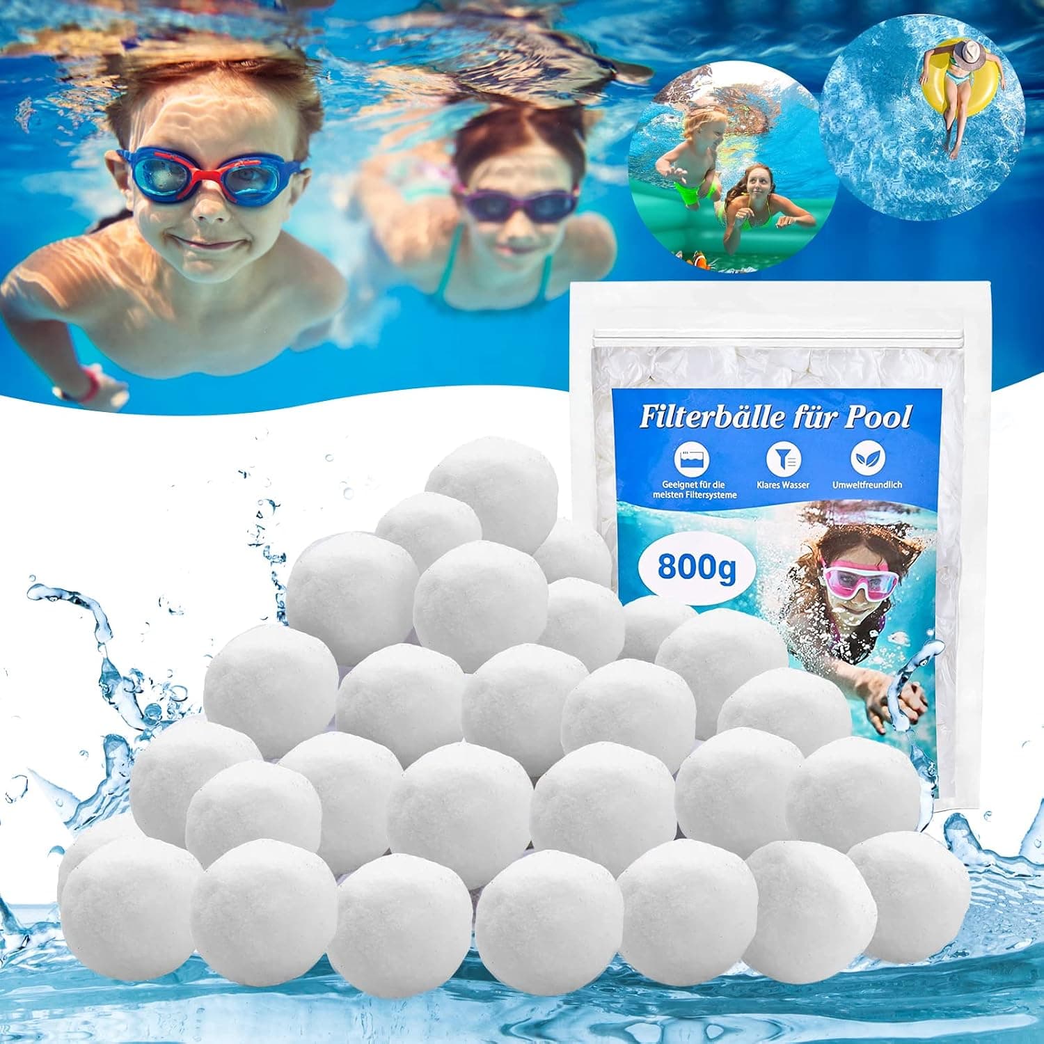 Afxxe Bolas Filtro Piscina